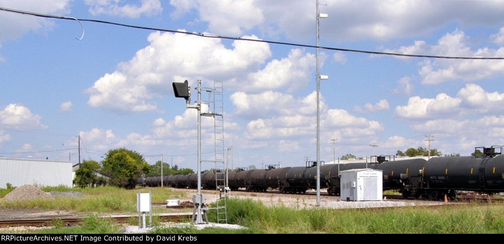 String of tank cars.